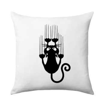Cat scratching, Sofa cushion 40x40cm includes filling