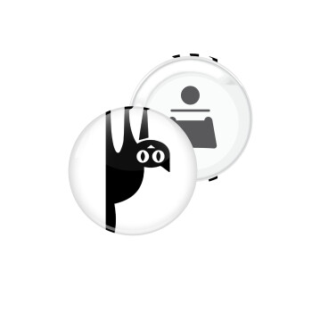 Cat upside down, Μαγνητάκι και ανοιχτήρι μπύρας στρογγυλό διάστασης 5,9cm