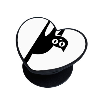 Cat upside down, Phone Holders Stand  καρδιά Μαύρο Βάση Στήριξης Κινητού στο Χέρι