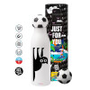 Soccer Metal mug thermos, double wall, 550ml