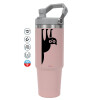 Pink color, 890ml (30oz) stainless Steel Tumbler with Handle
