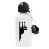 Metal water bottle, White, aluminum 500ml