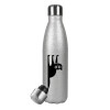 Metallic Glitter Silver Thermos Flask (Stainless steel), double-walled, 500ml