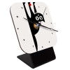 Quartz Wooden table clock with hands (10cm)