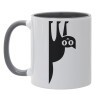Mug colored grey, ceramic, 330ml
