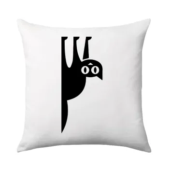 Cat upside down, Μαξιλάρι καναπέ 40x40cm περιέχεται το  γέμισμα