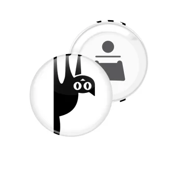 Cat upside down, Μαγνητάκι και ανοιχτήρι μπύρας στρογγυλό διάστασης 5,9cm