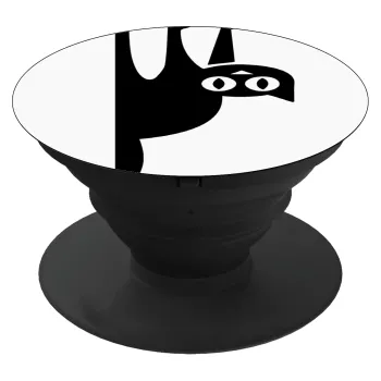 Cat upside down, Phone Holders Stand  Μαύρο Βάση Στήριξης Κινητού στο Χέρι