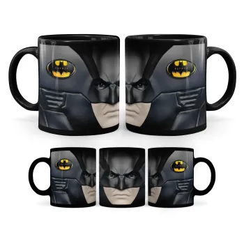 Batman full wrap, Κούπα Μαύρη, κεραμική, 330ml