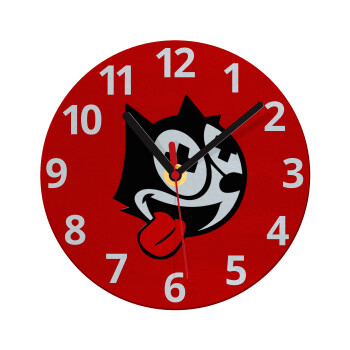 helix the cat, Ρολόι τοίχου γυάλινο (20cm)