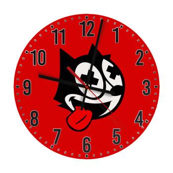helix the cat, Ρολόι τοίχου ξύλινο (30cm)