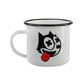 helix the cat, Κούπα εμαγιέ με μαύρο χείλος 360ml