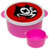 helix the cat, ΡΟΖ παιδικό δοχείο φαγητού (lunchbox) πλαστικό (BPA-FREE) Lunch Βox M16 x Π16 x Υ8cm