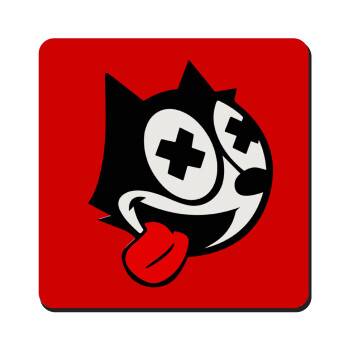 helix the cat, Τετράγωνο μαγνητάκι ξύλινο 9x9cm