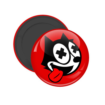 helix the cat, Μαγνητάκι ψυγείου στρογγυλό διάστασης 5cm