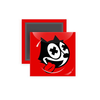 helix the cat, Μαγνητάκι ψυγείου τετράγωνο διάστασης 5x5cm