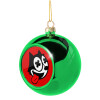 Green Christmas tree ornament ball 8cm