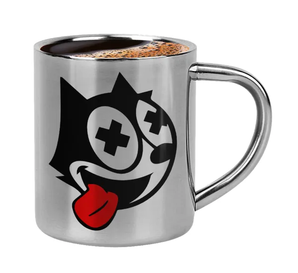 helix the cat — Κουπάκι μεταλλικό διπλού τοιχώματος για espresso (220ml)