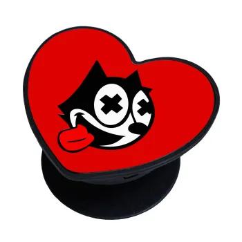 helix the cat, Phone Holders Stand  καρδιά Μαύρο Βάση Στήριξης Κινητού στο Χέρι