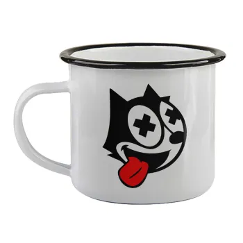 helix the cat, Κούπα εμαγιέ με μαύρο χείλος 360ml