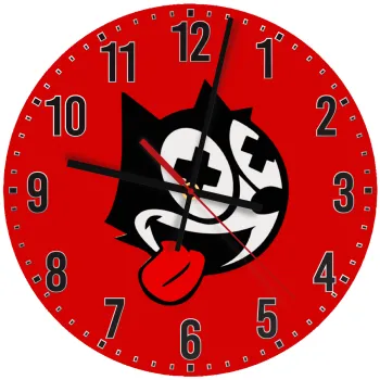 helix the cat, Ρολόι τοίχου ξύλινο (30cm)