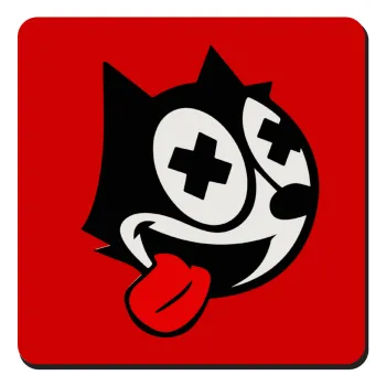 helix the cat, Τετράγωνο μαγνητάκι ξύλινο 9x9cm