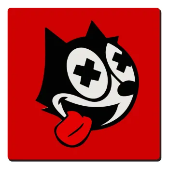 helix the cat, Τετράγωνο μαγνητάκι ξύλινο 6x6cm