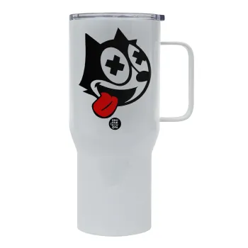 helix the cat, Tumbler με καπάκι, διπλού τοιχώματος (θερμό) 750L