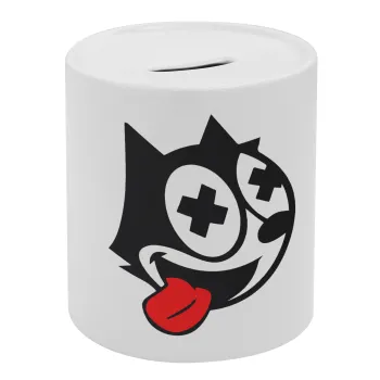 helix the cat, Κουμπαράς πορσελάνης με τάπα