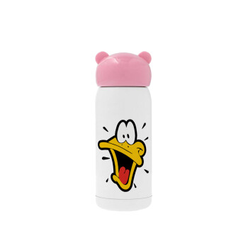 Daffy Duck, Ροζ ανοξείδωτο παγούρι θερμό (Stainless steel), 320ml