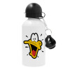 Daffy Duck, Μεταλλικό παγούρι νερού, Λευκό, αλουμινίου 500ml