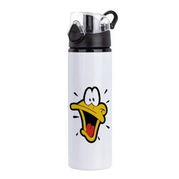 Daffy Duck, Μεταλλικό παγούρι νερού με καπάκι ασφαλείας, αλουμινίου 750ml