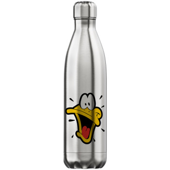 Daffy Duck, Μεταλλικό παγούρι θερμός Inox (Stainless steel), διπλού τοιχώματος, 750ml