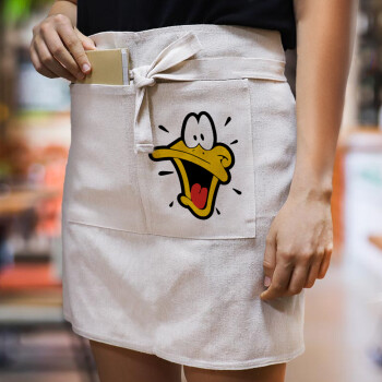Daffy Duck, Ποδιά Μέσης με διπλή τσέπη Barista/Bartender, Beige