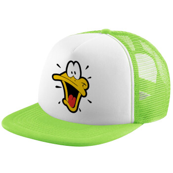 Daffy Duck, Καπέλο Soft Trucker με Δίχτυ Πράσινο/Λευκό
