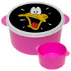 Daffy Duck, ΡΟΖ παιδικό δοχείο φαγητού (lunchbox) πλαστικό (BPA-FREE) Lunch Βox M16 x Π16 x Υ8cm