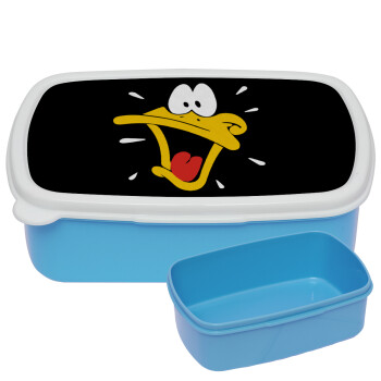 Daffy Duck, ΜΠΛΕ παιδικό δοχείο φαγητού (lunchbox) πλαστικό (BPA-FREE) Lunch Βox M18 x Π13 x Υ6cm