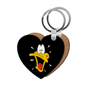 Daffy Duck, Μπρελόκ Ξύλινο καρδιά MDF