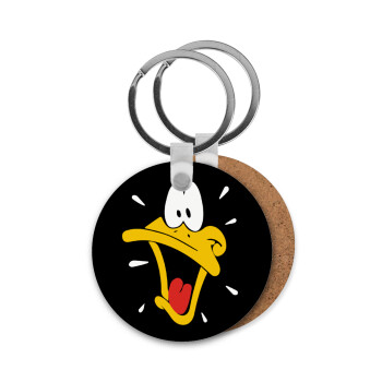 Daffy Duck, Μπρελόκ Ξύλινο στρογγυλό MDF Φ5cm