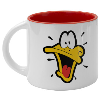 Daffy Duck, Κούπα κεραμική 400ml Λευκή/Κόκκινη