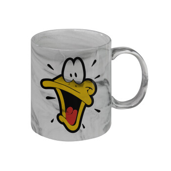 Daffy Duck, Mug ceramic marble style, 330ml