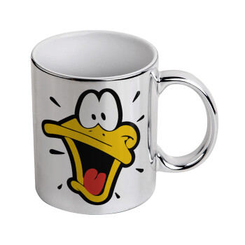 Daffy Duck, Κούπα κεραμική, ασημένια καθρέπτης, 330ml
