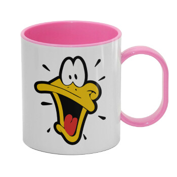 Daffy Duck, Κούπα (πλαστική) (BPA-FREE) Polymer Ροζ για παιδιά, 330ml