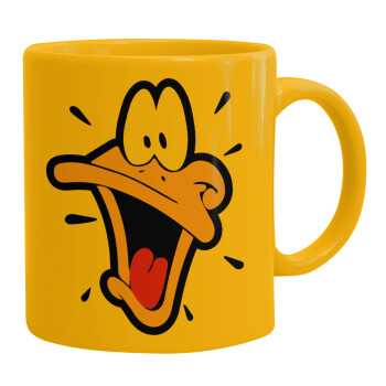 Daffy Duck, Κούπα, κεραμική κίτρινη, 330ml (1 τεμάχιο)