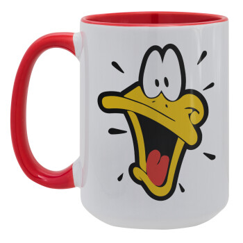 Daffy Duck, Κούπα Mega 15oz, κεραμική Κόκκινη, 450ml