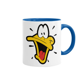 Daffy Duck, Mug colored blue, ceramic, 330ml