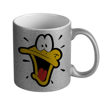 Daffy Duck, Κούπα Ασημένια Glitter που γυαλίζει, κεραμική, 330ml