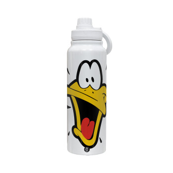 Daffy Duck, 1L Stainless Steel Thermal Bottle with Phone Holder & Double Wall Insulation