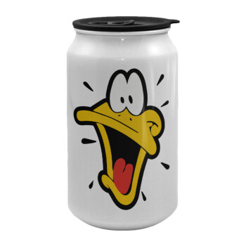 Daffy Duck, Κούπα ταξιδιού μεταλλική με καπάκι (tin-can) 500ml