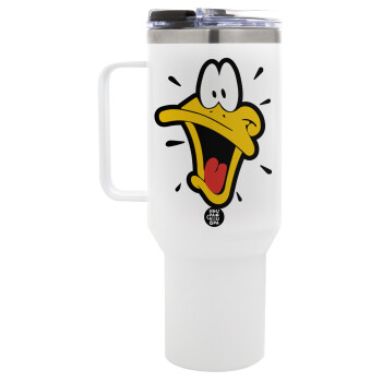 Daffy Duck, Mega Stainless steel Tumbler with lid, double wall 1,2L